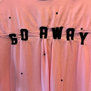 NWOT Lazy Oaf “Go Away” Shirt Dress